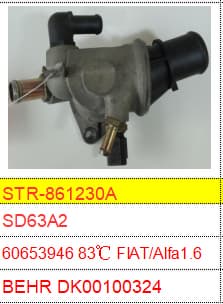 For FIAT Thermostat and Thermostat Housing 60653946_60813208